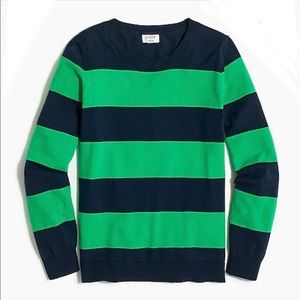 JCrew Teddie Crew Neck Stripe Sweater